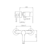 Aqua-Su "Jetmix Style" Duscharmatur (chrom)